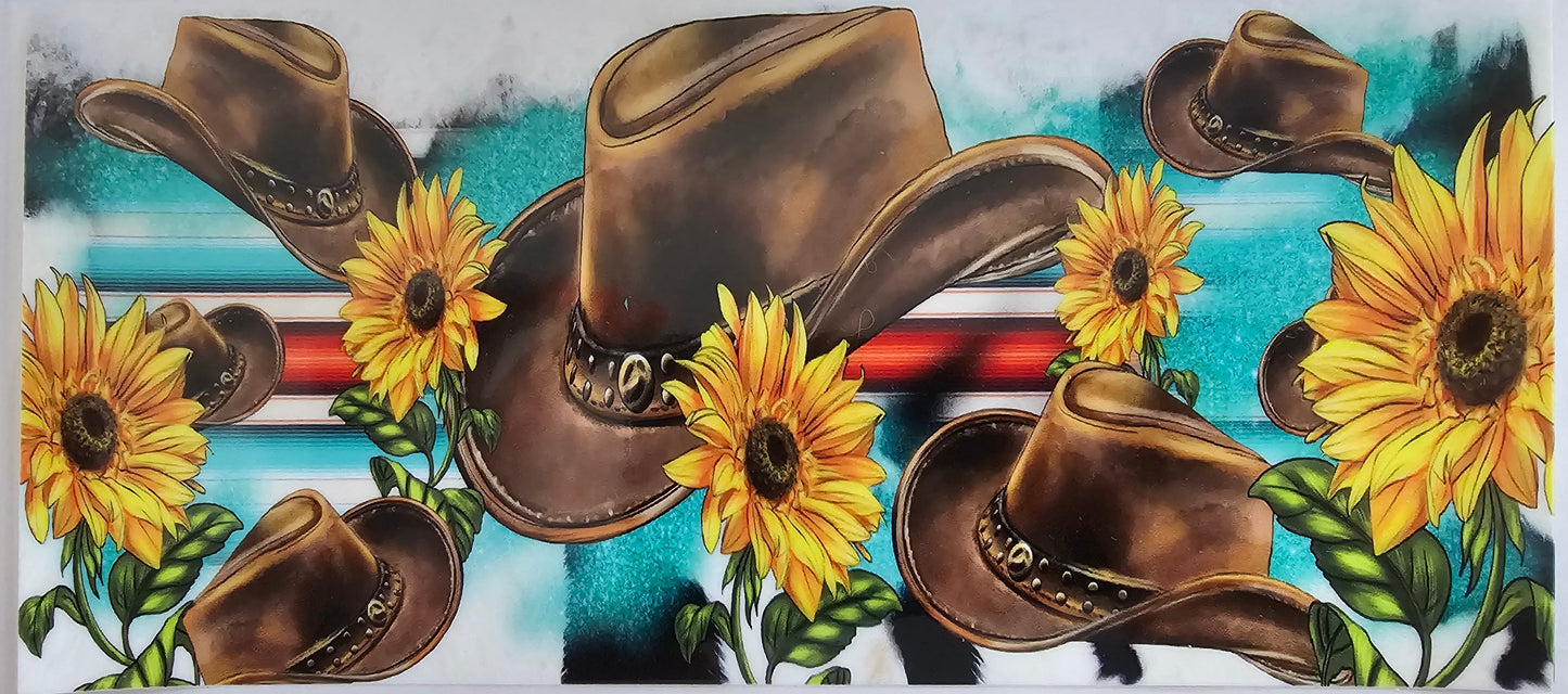 Cowboy hats & sunflowers