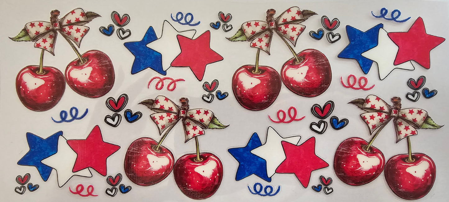 Patriotic Cherries & Stars