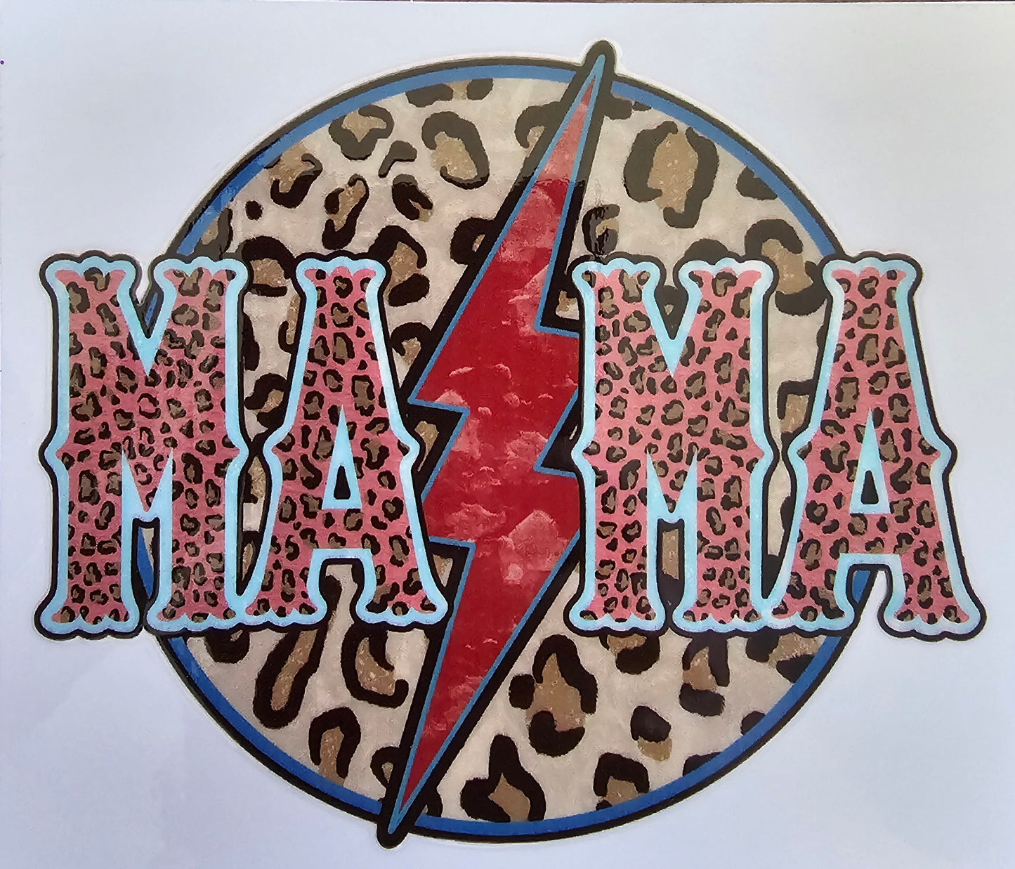 Mama leopard lightning bolt