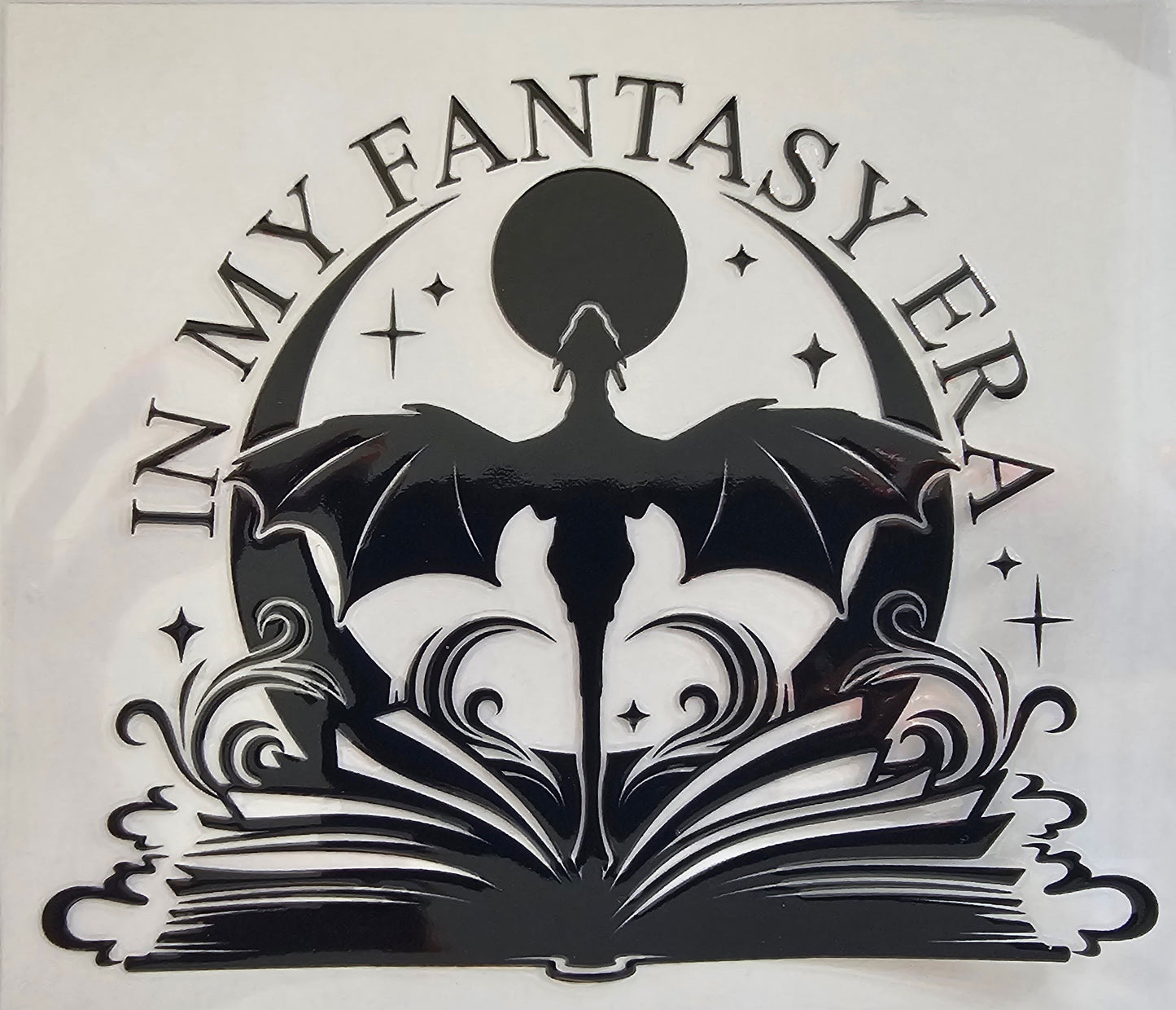 In my fantasy era flying black dragon book moon