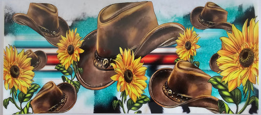 Cowboy hats & sunflowers