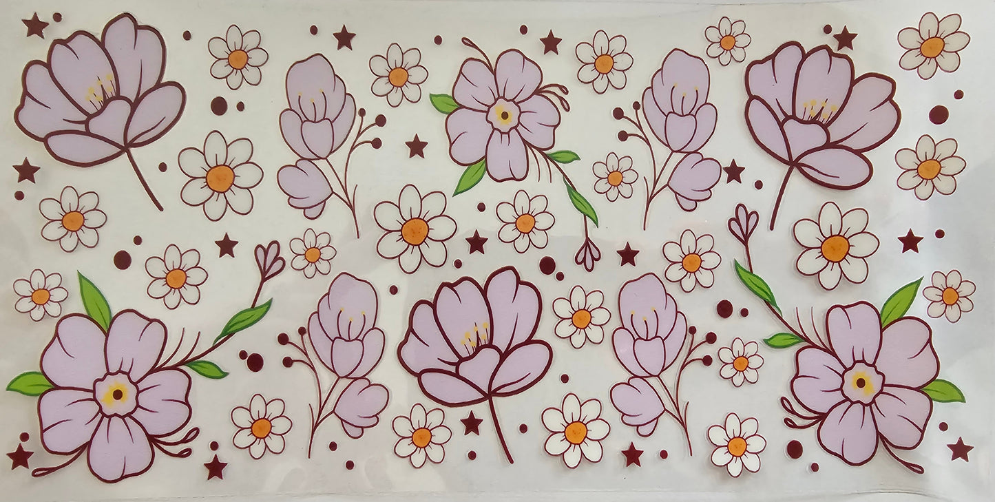 Purple & white flowers