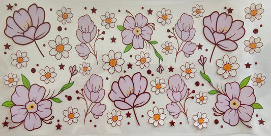 Purple & white flowers