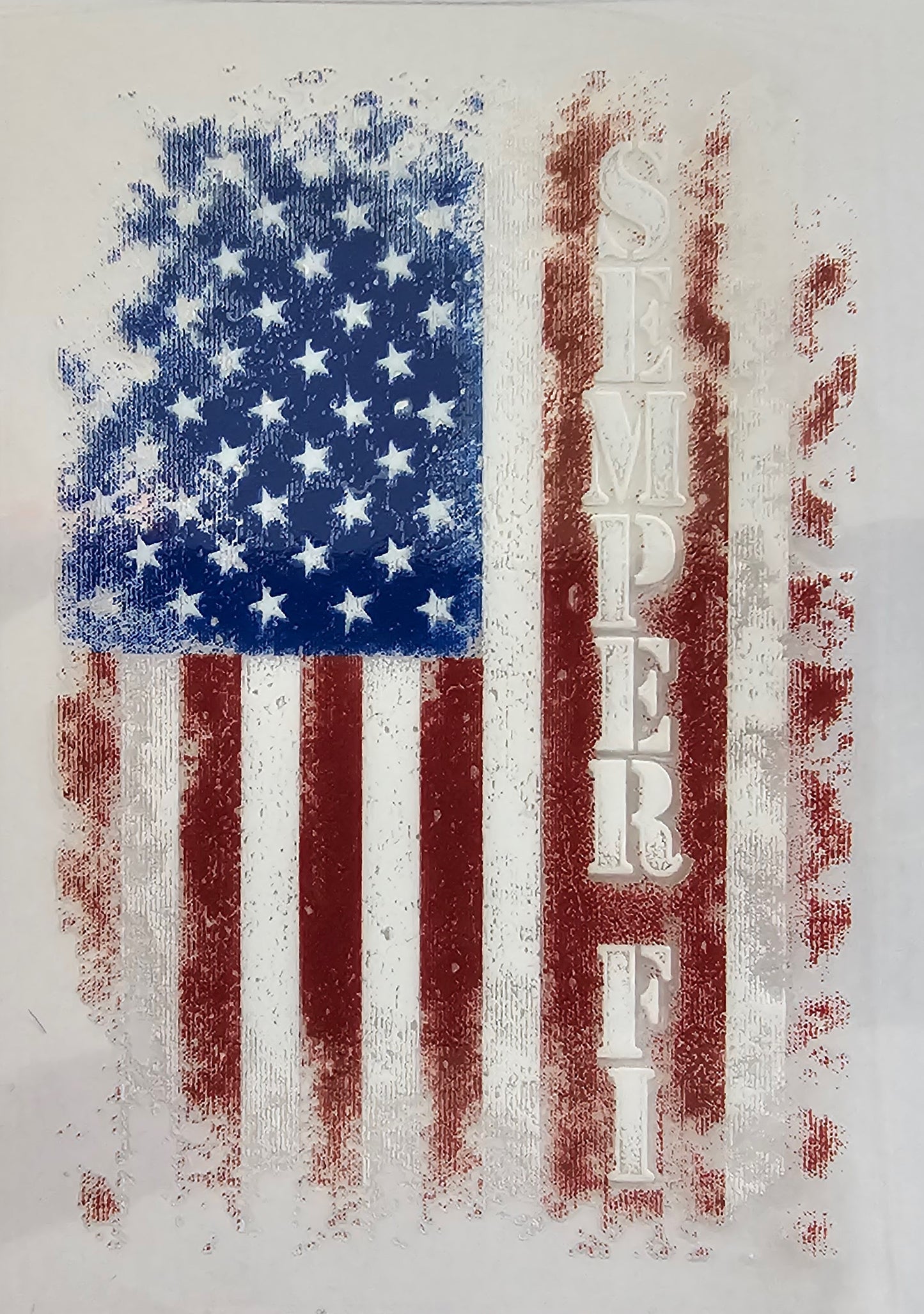 Semper Fi distressed flag