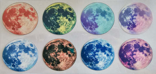 Colorful moons