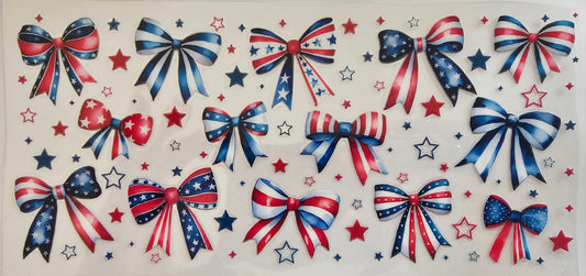 Red, white & blue bows