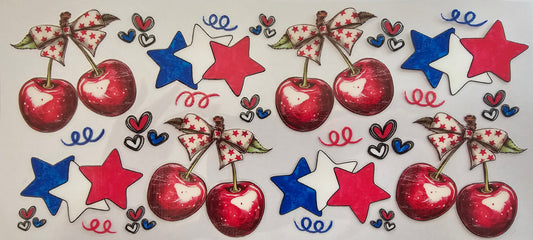 Patriotic Cherries & Stars