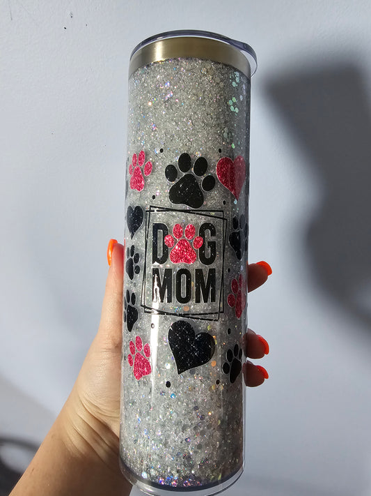 Pre-made 20oz stainless steel snowglobe tumbler