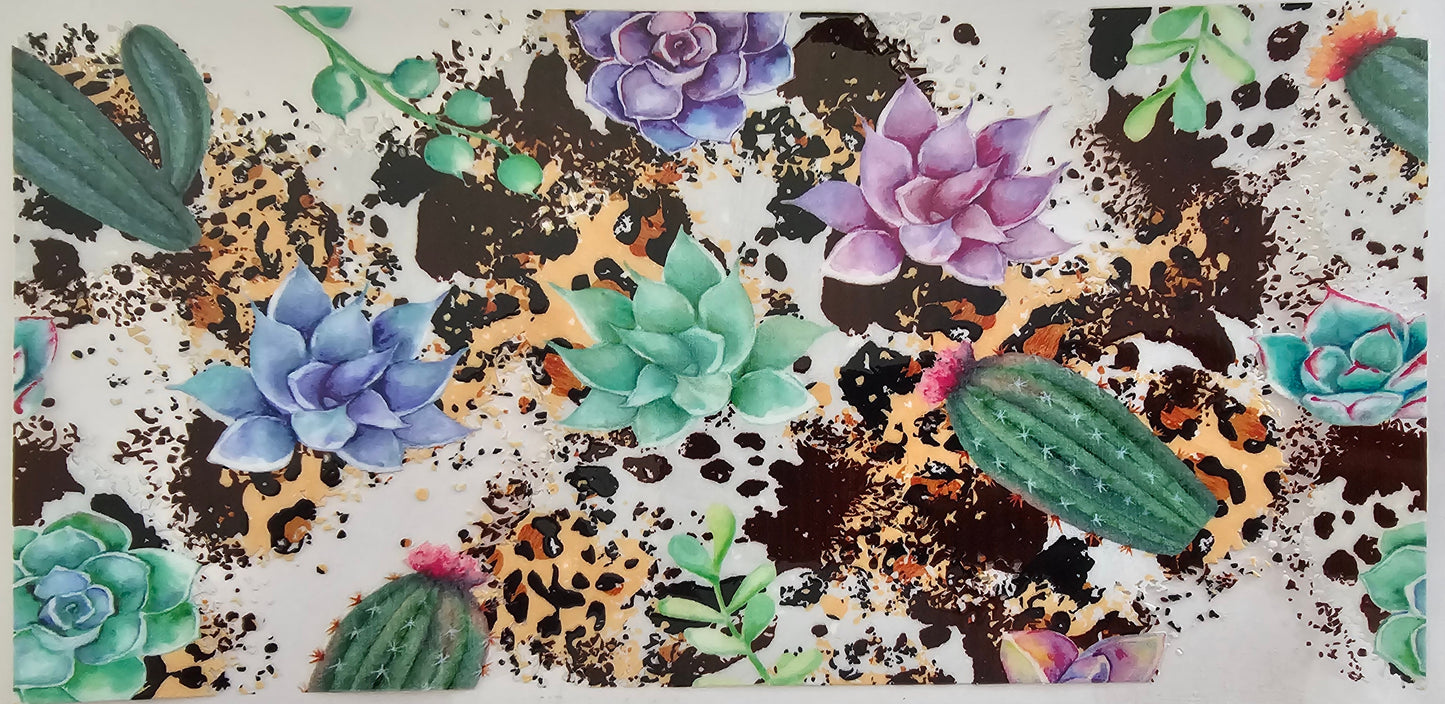 Succulent leopard cowhide