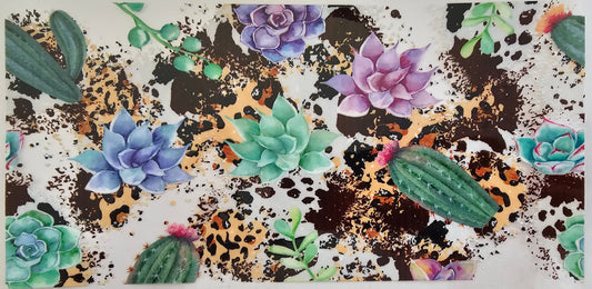 Succulent leopard cowhide