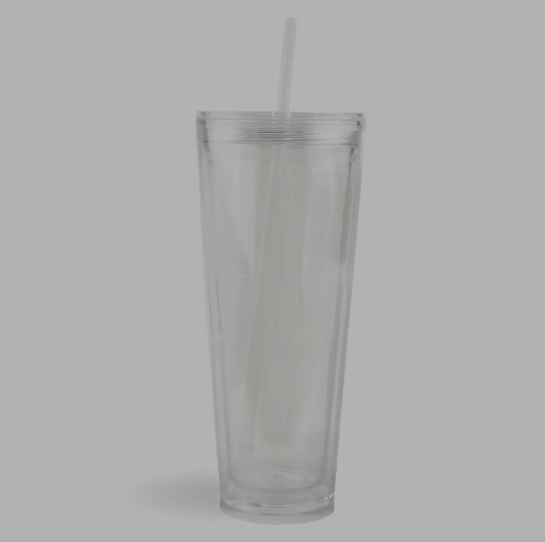 24oz Acrylic Snowglobe Tumbler